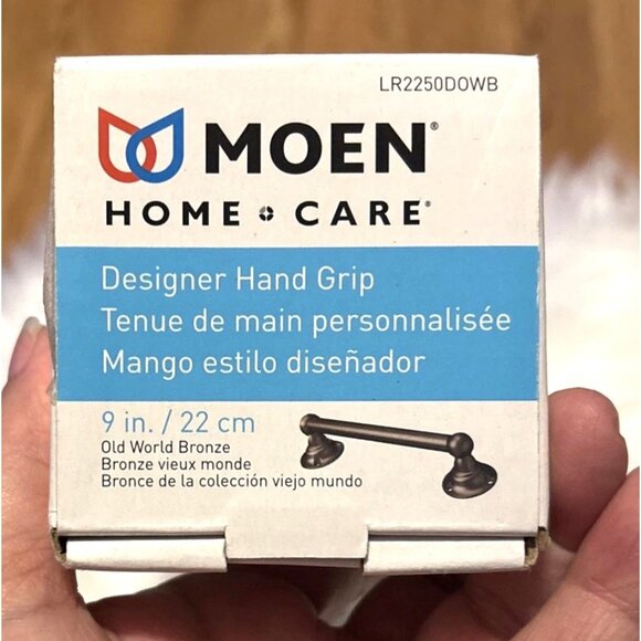 Moen 9-in Old World Bronze Wall Mount Grab Bar 250-lb Weight Capacity LR2250DOWB - Picture 7 of 8